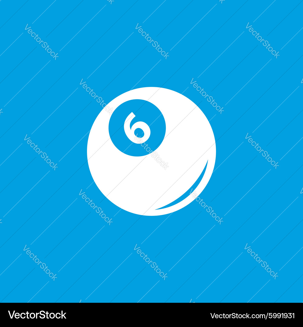 Pool ball icon simple Royalty Free Vector Image