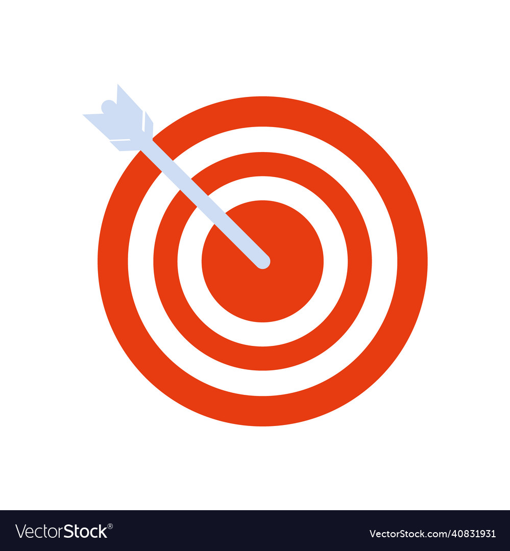 Red target design Royalty Free Vector Image - VectorStock