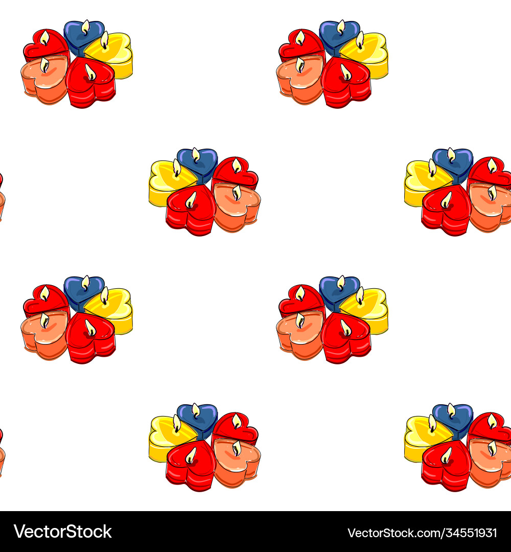 Seamless pattern on theme love Royalty Free Vector Image