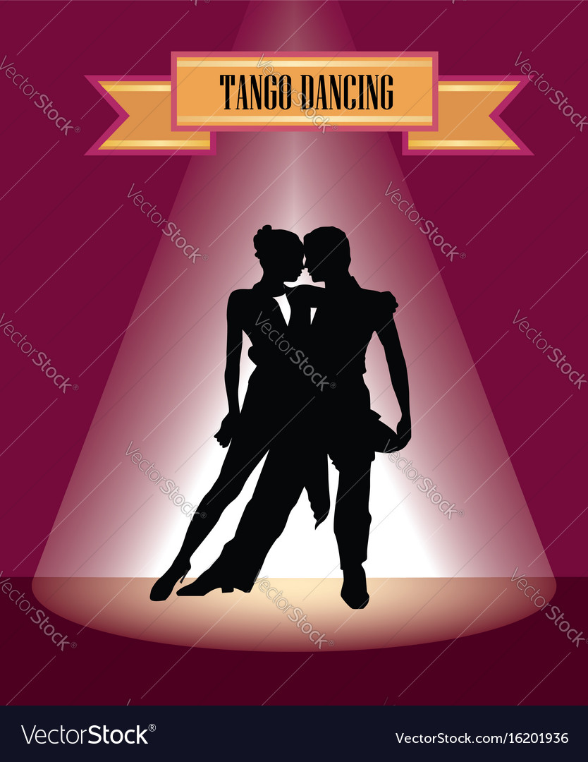 Dancing club poster couple beautiful Royalty Free Vector