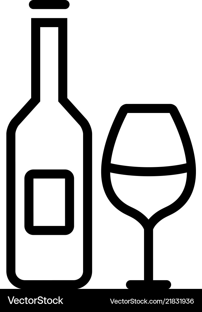 Wine bottle Royalty Free Vector Image - VectorStock