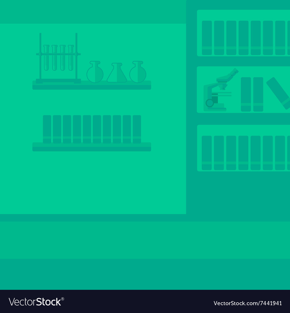 Background of laboratory interior Royalty Free Vector Image