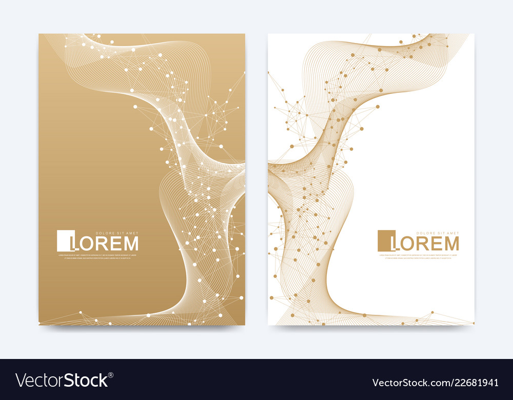 Modern template for brochure leaflet Royalty Free Vector