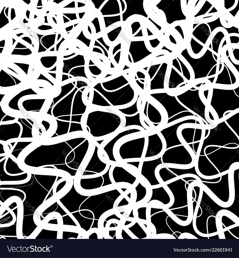 random squiggly wiggly lines intersecting vector image