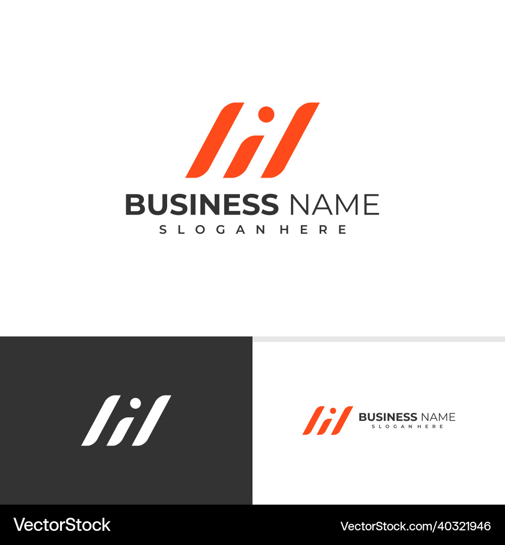 Initial w e logo template creative letter Vector Image