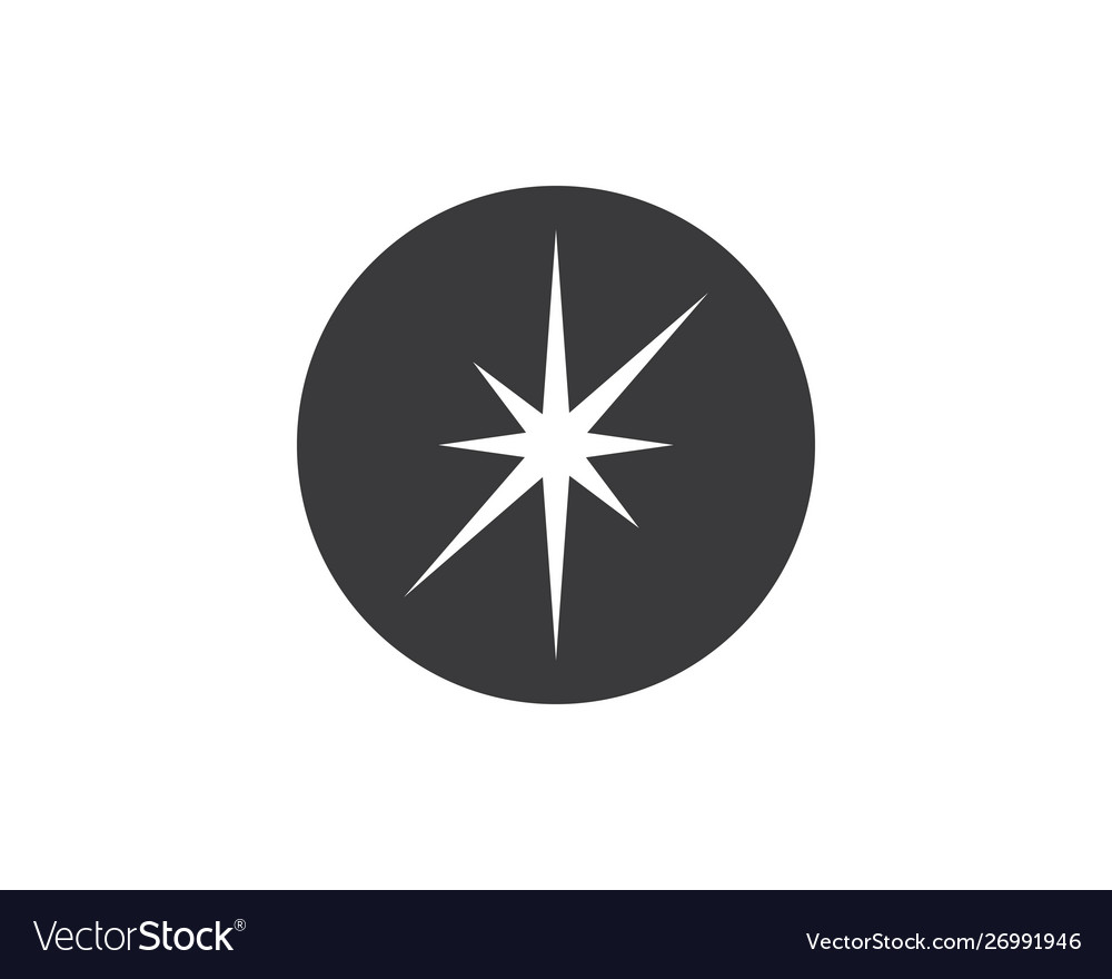 Sparkle light star design Royalty Free Vector Image