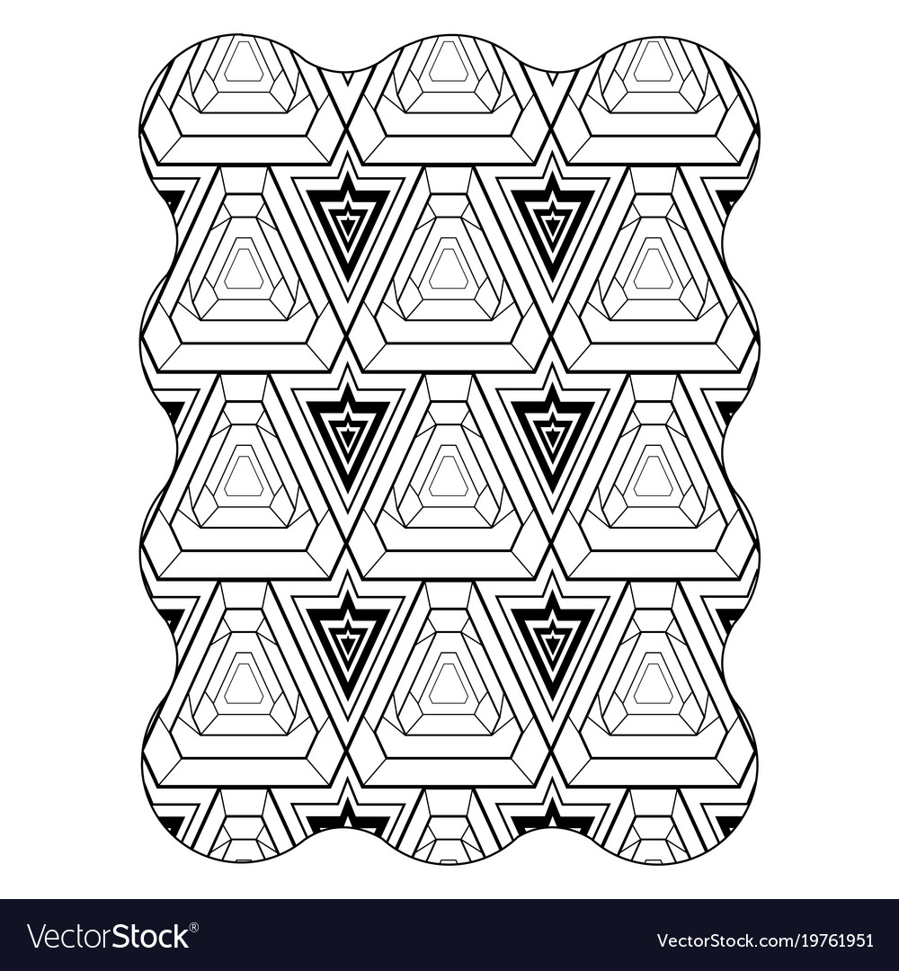 Figure with seamless pattern graphic background Vector Image