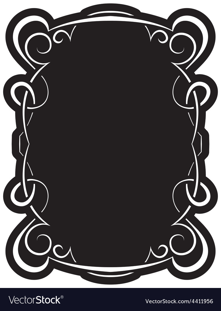 elegant black border