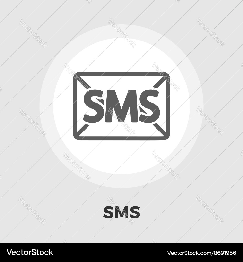 Envelope flat icon Royalty Free Vector Image - VectorStock