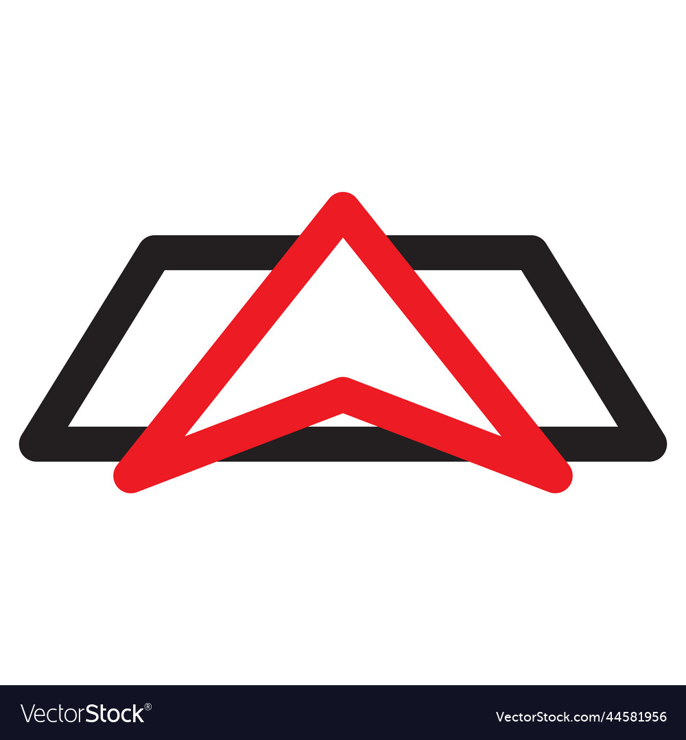 Location arrow icon gps - pointer Royalty Free Vector Image