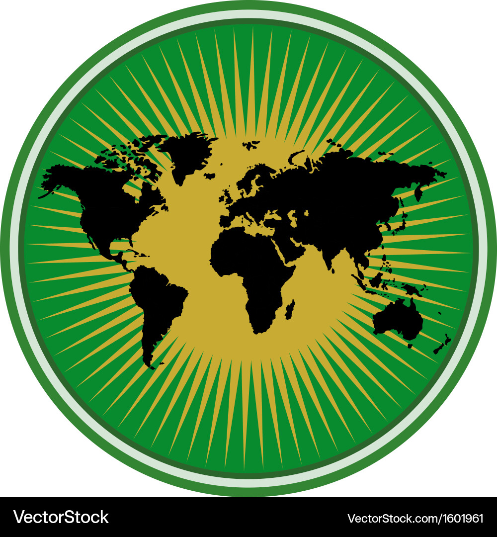 Abstract world map Royalty Free Vector Image - VectorStock