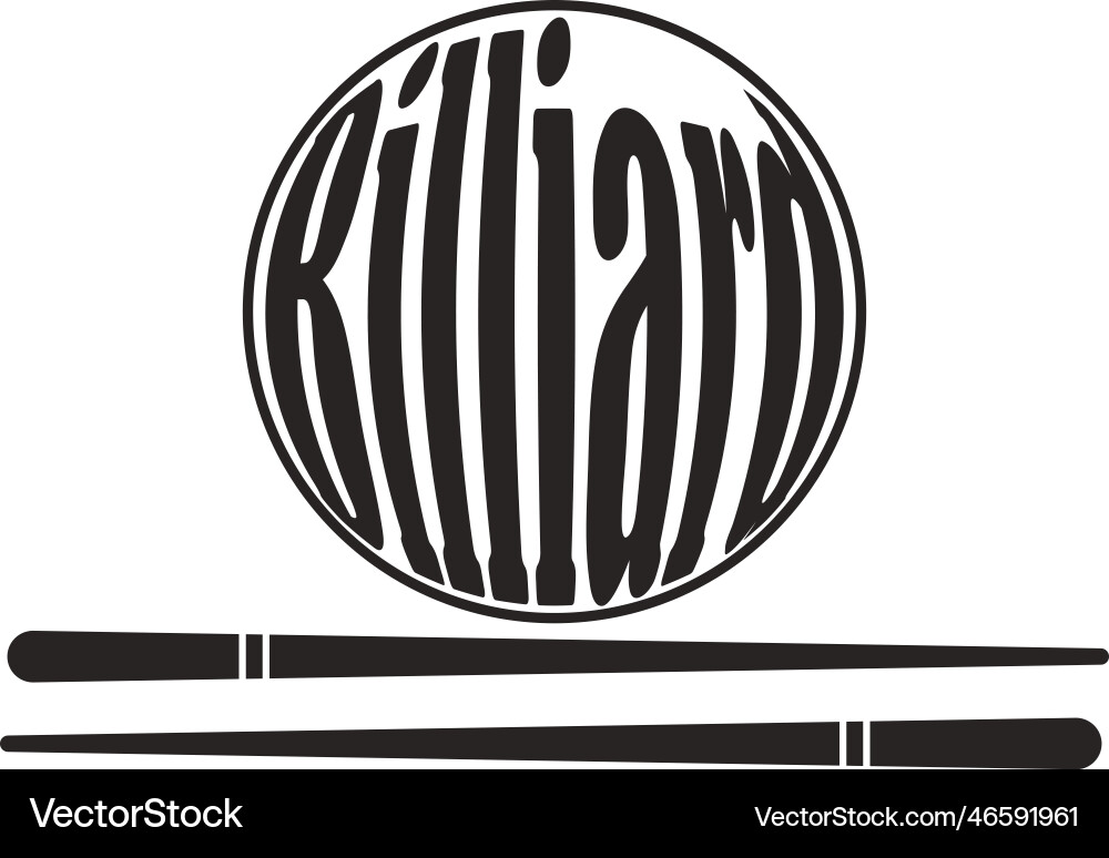 Billiard logo Royalty Free Vector Image - VectorStock