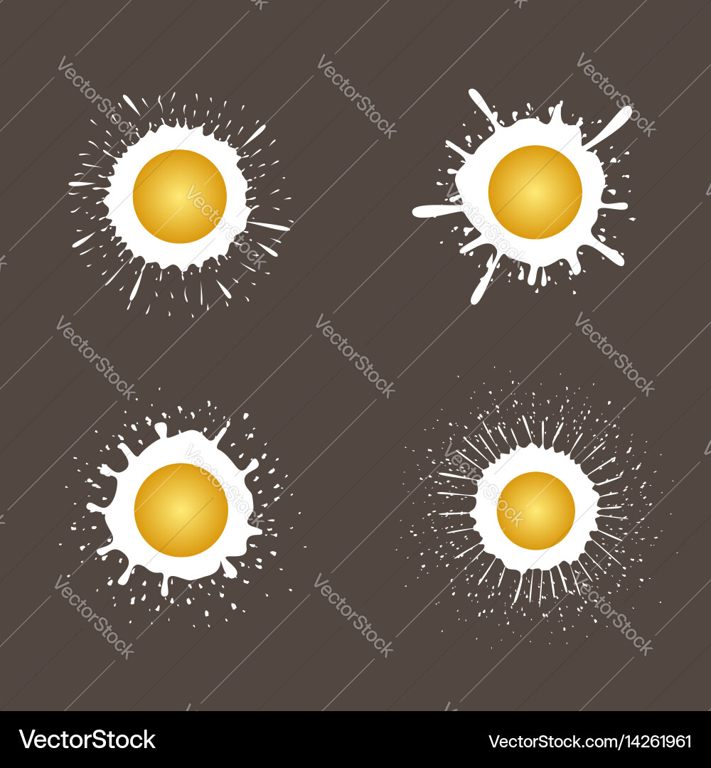 Fried eggs Royalty Free Vector Image - VectorStock