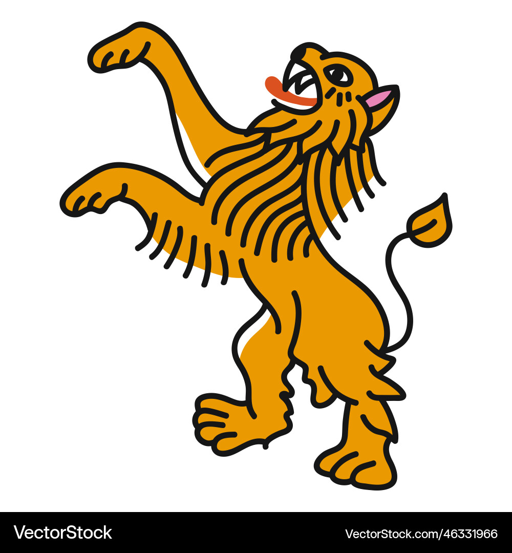 Animal standing Royalty Free Vector Image - VectorStock