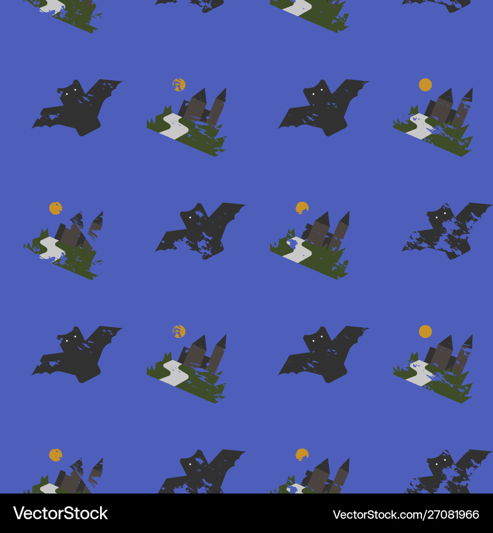 Halloween seamless pattern Royalty Free Vector Image
