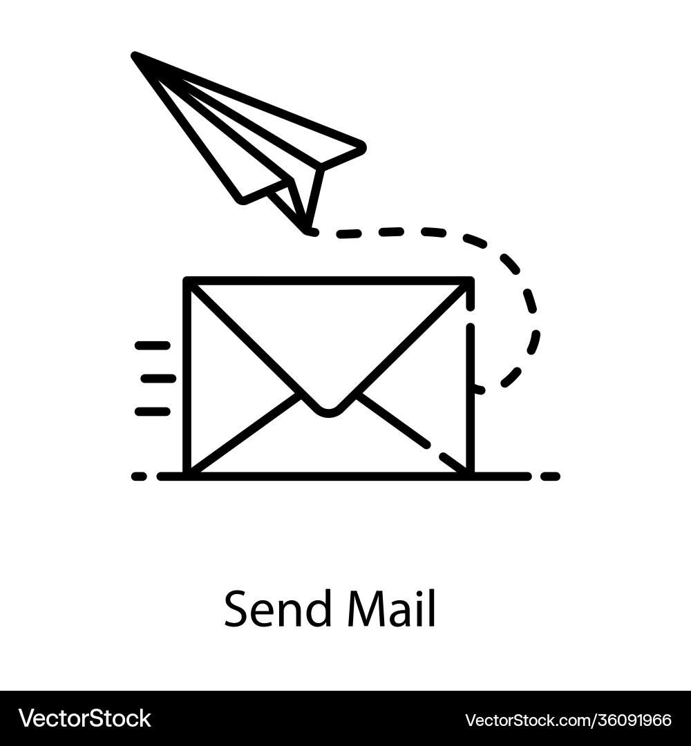 Send mail Royalty Free Vector Image - VectorStock