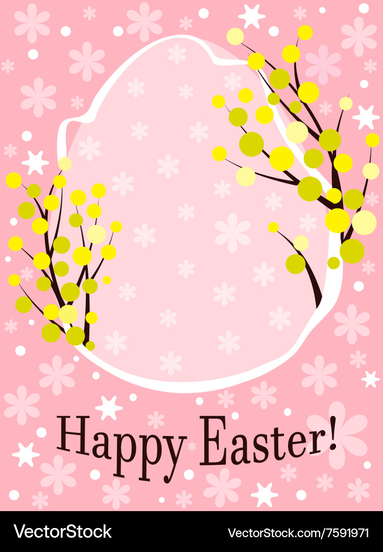 Easter card Royalty Free Vector Image - VectorStock