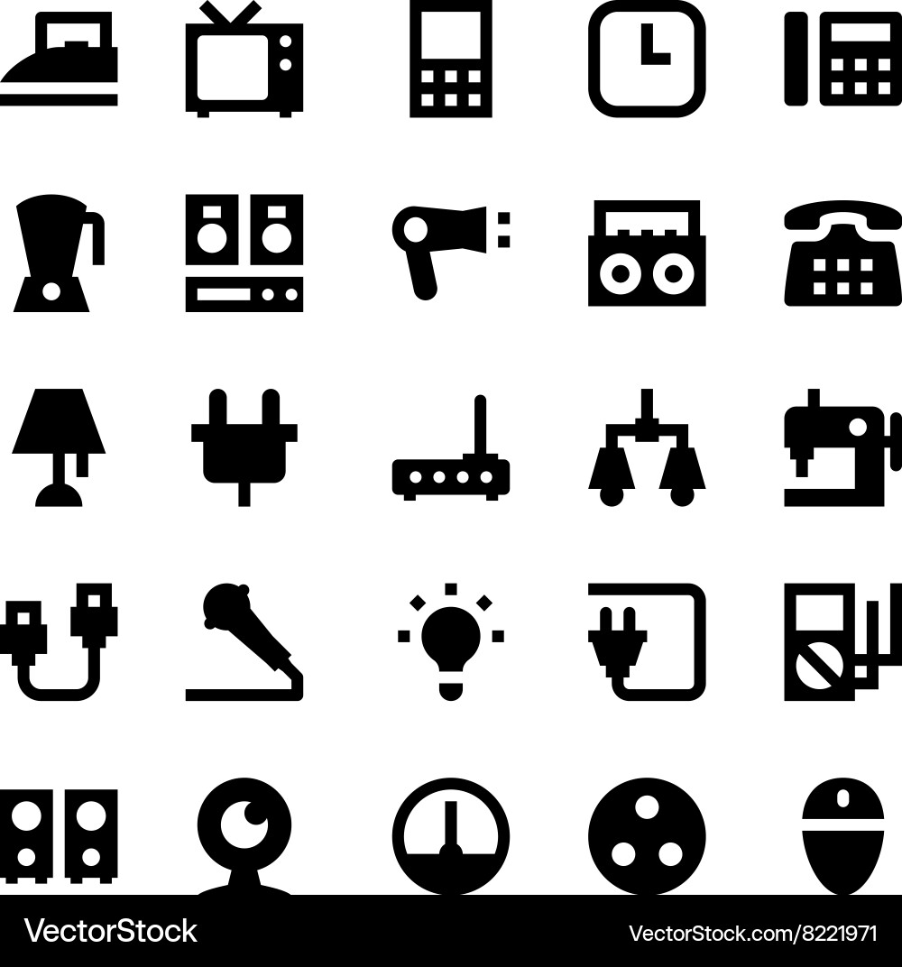 Electronics-and-devices-8 Royalty Free Vector Image