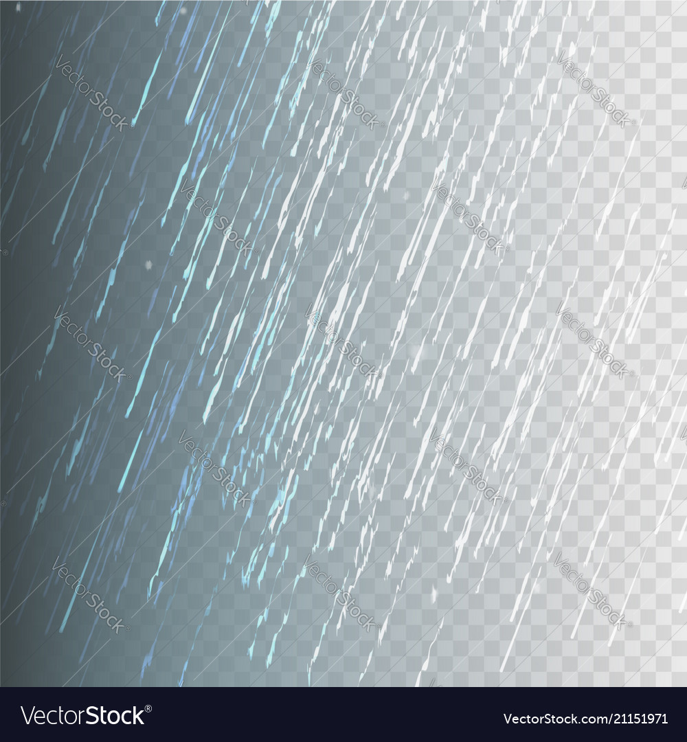 Stock rain rainfall isolated Royalty Free Vector Image