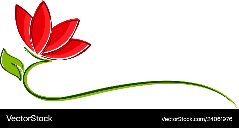 Flower logo Royalty Free Vector Image - VectorStock