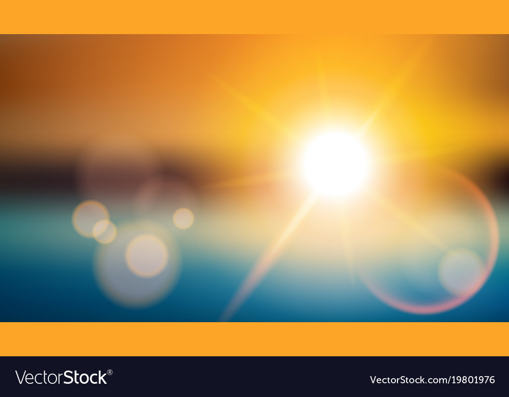 Sunlight special effect lens flare blurred Vector Image