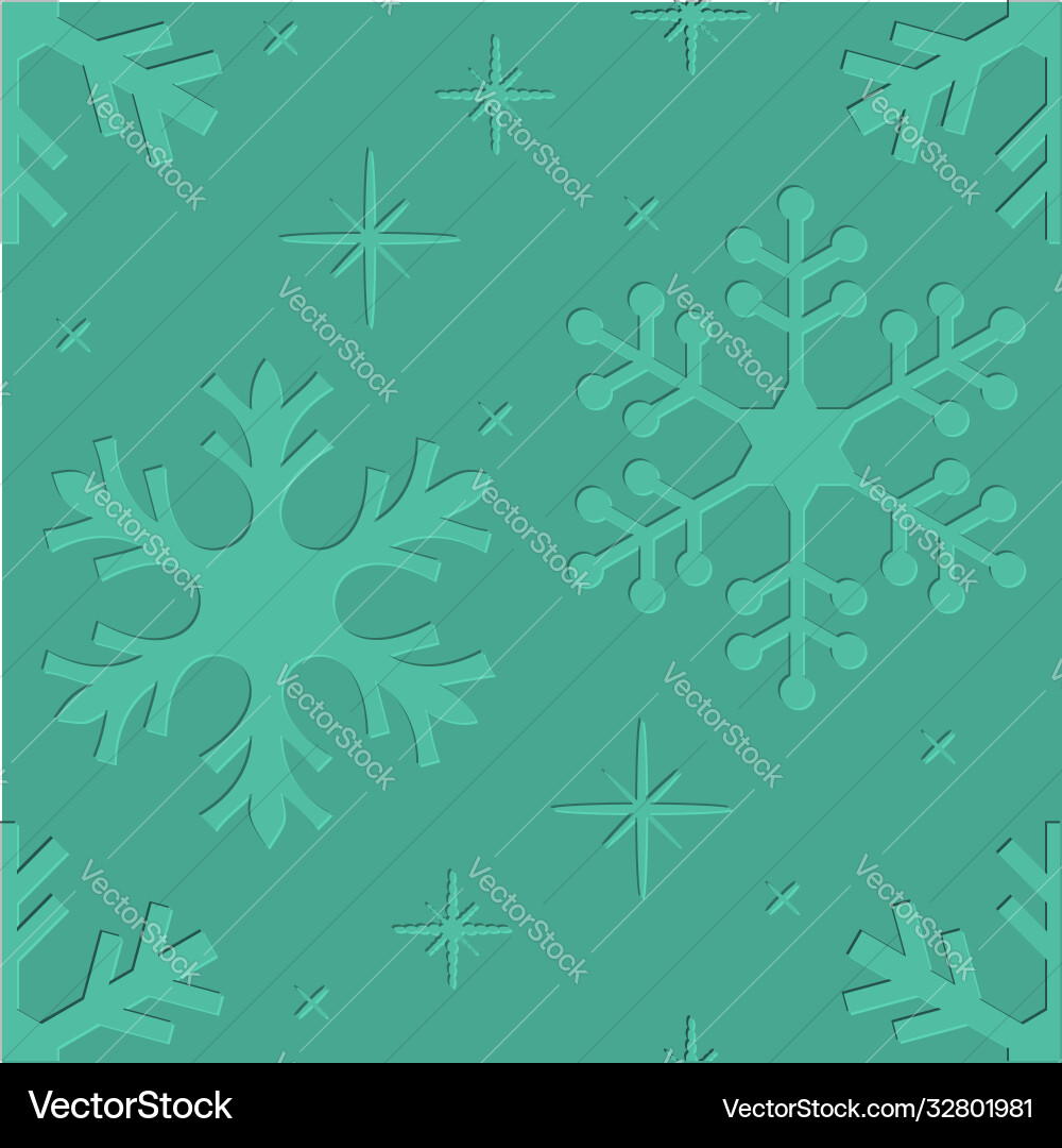 Snowflakes seamless pattern Royalty Free Vector Image