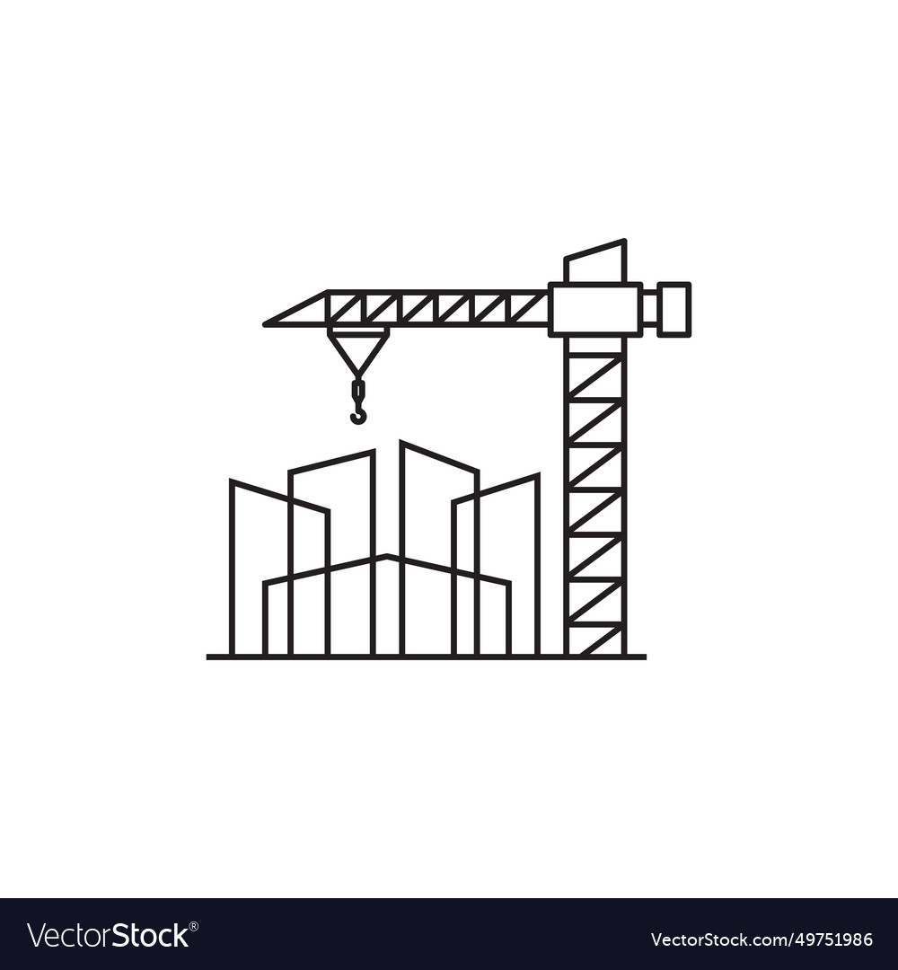 Structure construction logo design icon Royalty Free Vector