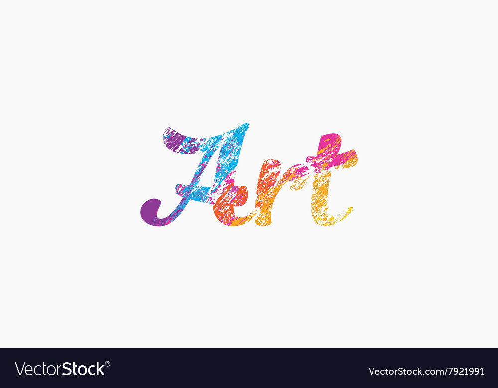 Art Logo Creative Design Colorful Royalty Free Vector Image