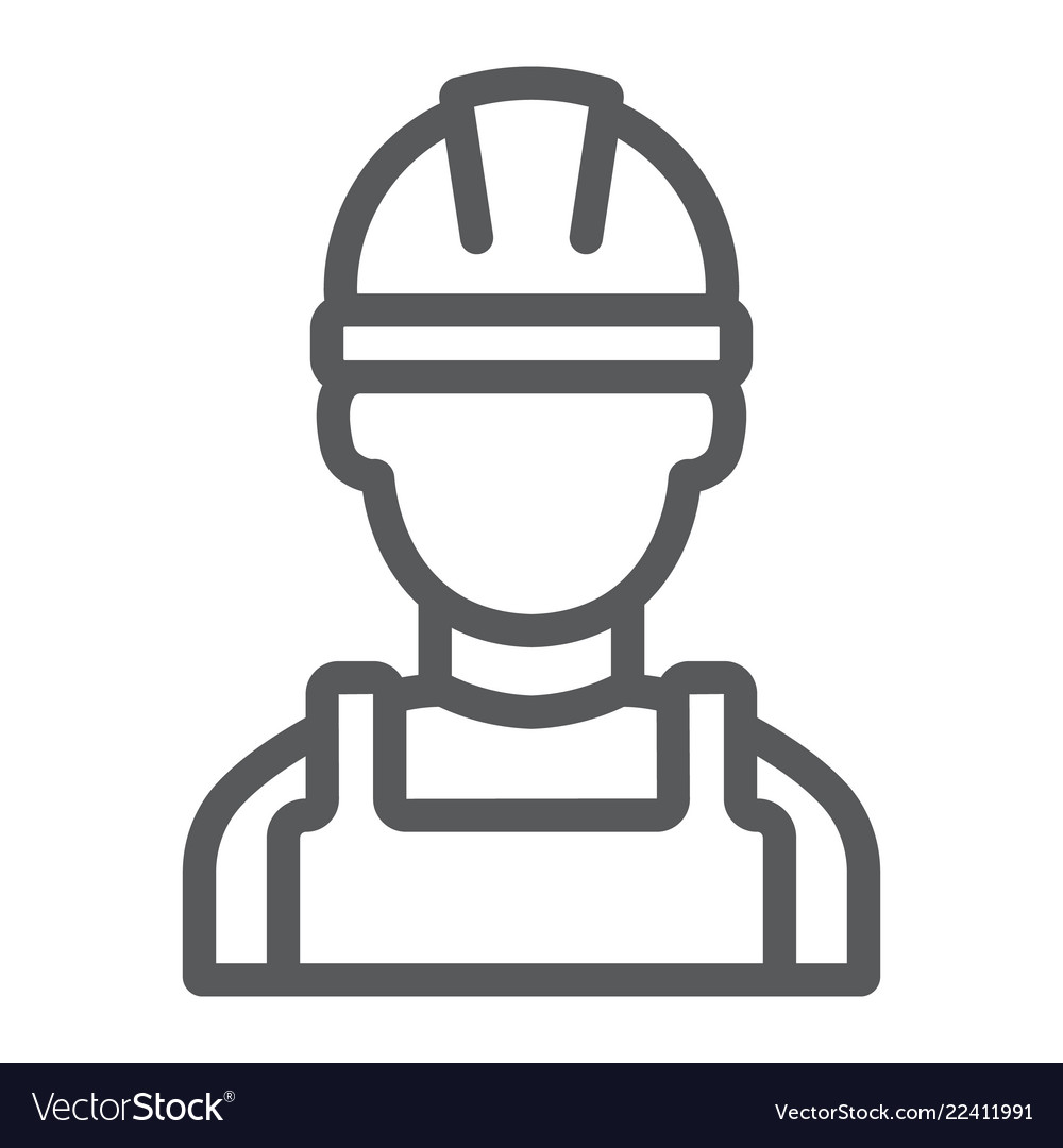 Builder man Royalty Free Vector Image - VectorStock