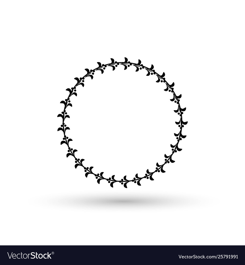 Hand drawn floral wreath Royalty Free Vector Image