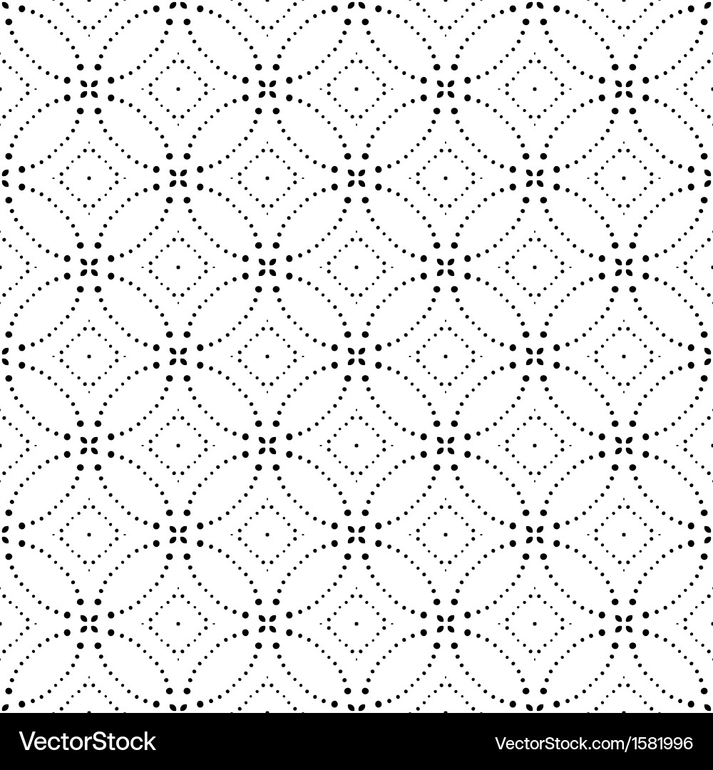Seamless monochrome geometric pattern Royalty Free Vector
