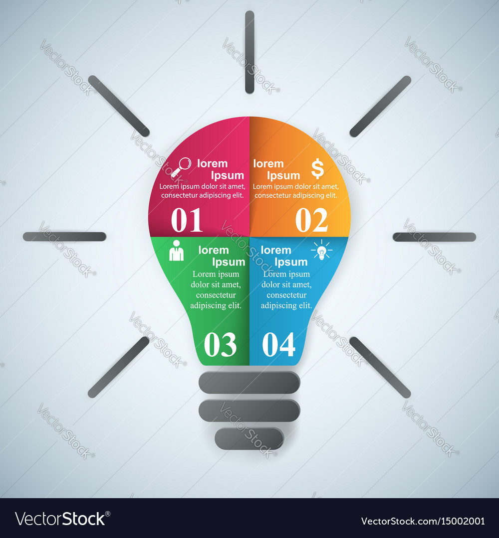 Business infographics origami style Royalty Free Vector