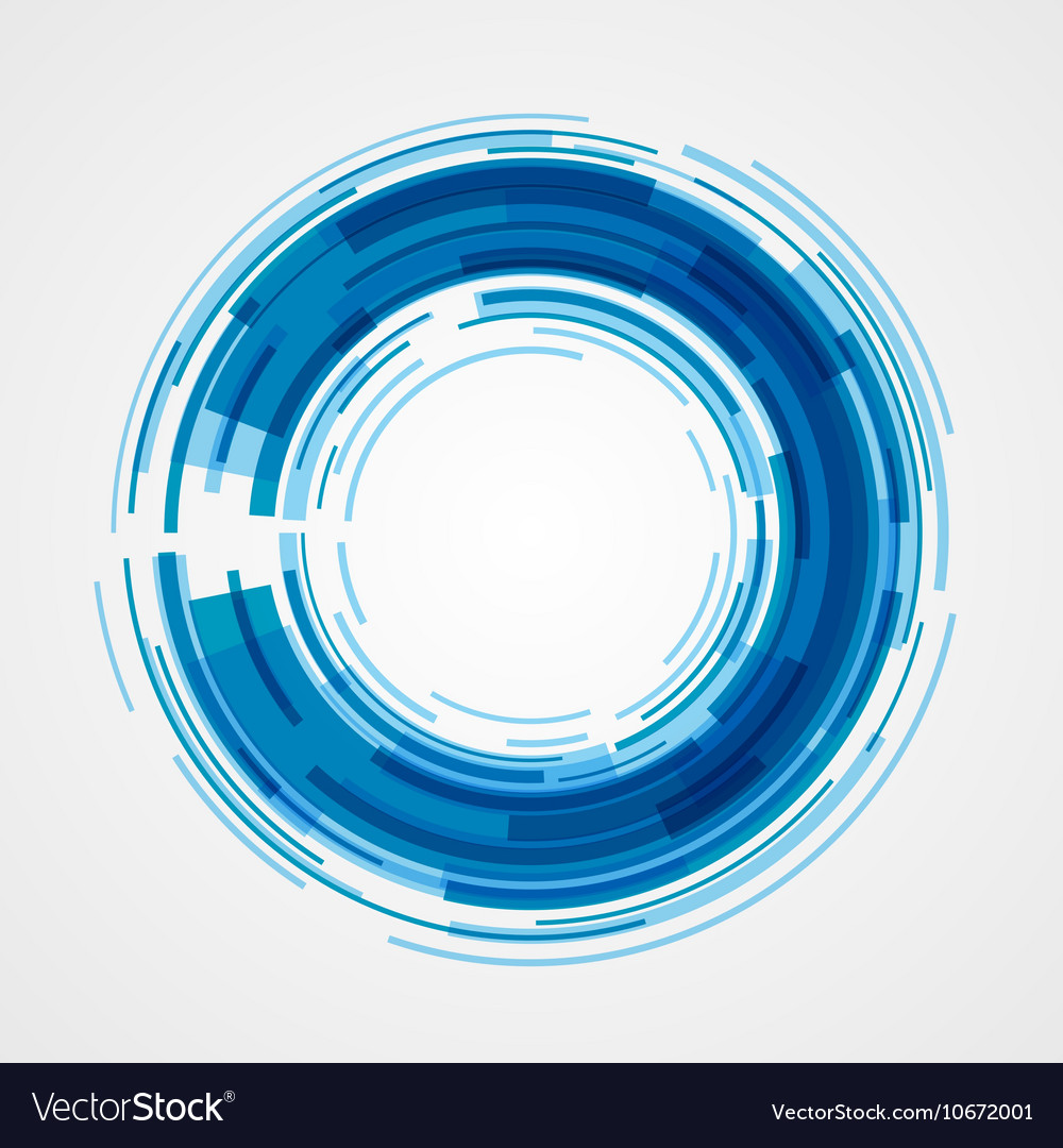Digital geometric lines circles abstract Vector Image