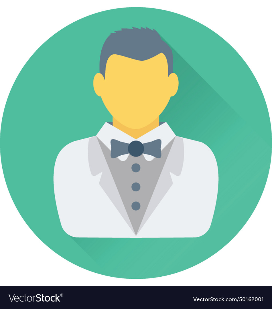 Groom icon Royalty Free Vector Image - VectorStock