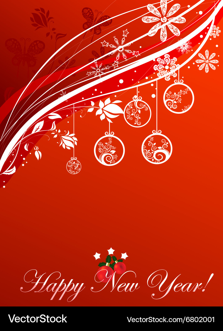 Red christmas background Royalty Free Vector Image
