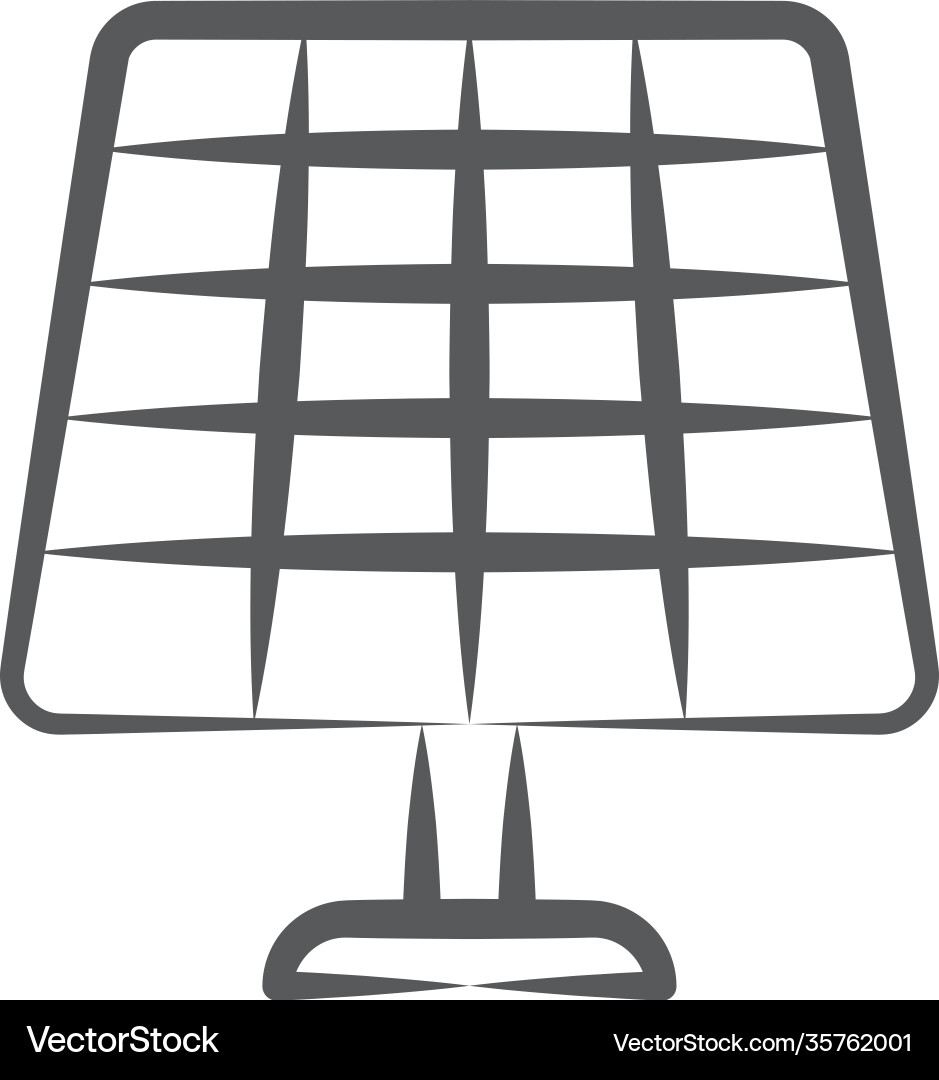 Solar panel Royalty Free Vector Image - VectorStock