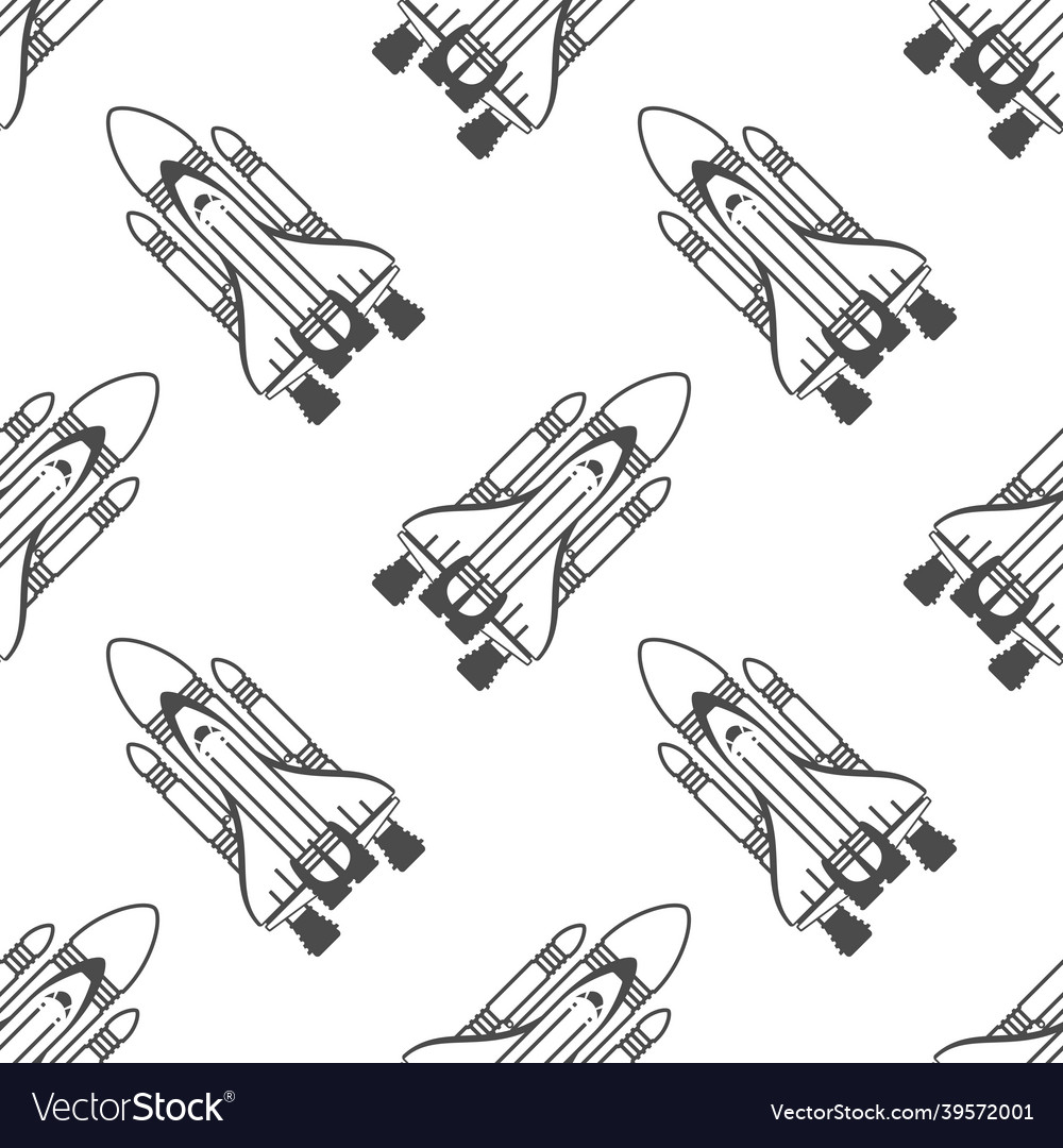 Spaceship background vector image Spaceship background