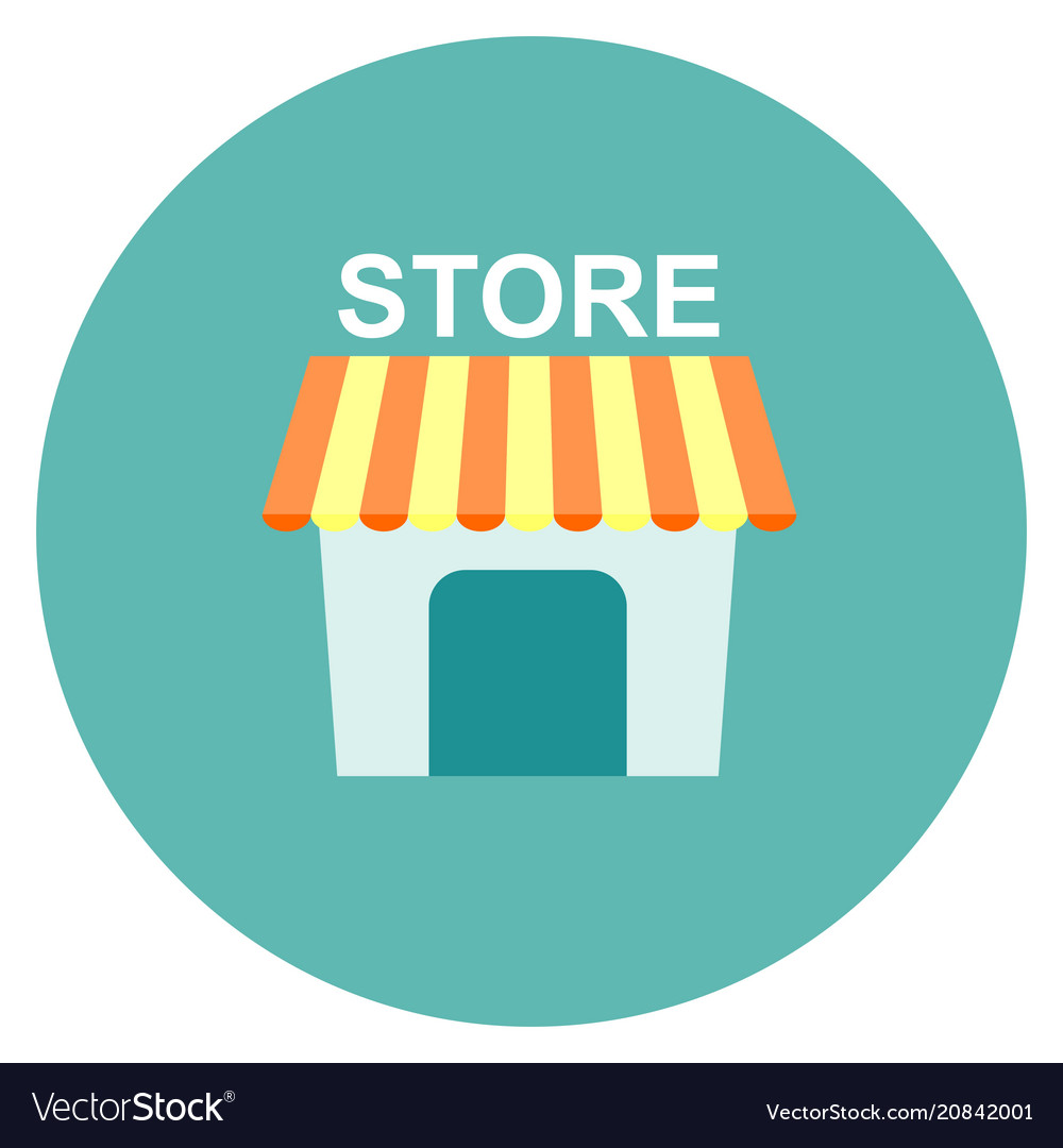 shop icon flat