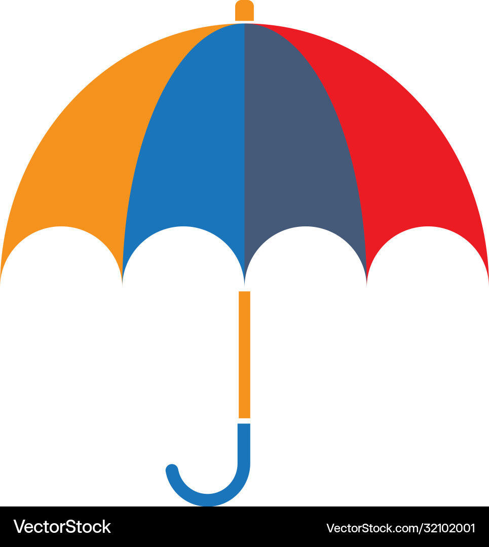 Umbrella logo Royalty Free Vector Image - VectorStock