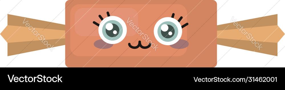 Wrapped candy on white background Royalty Free Vector Image