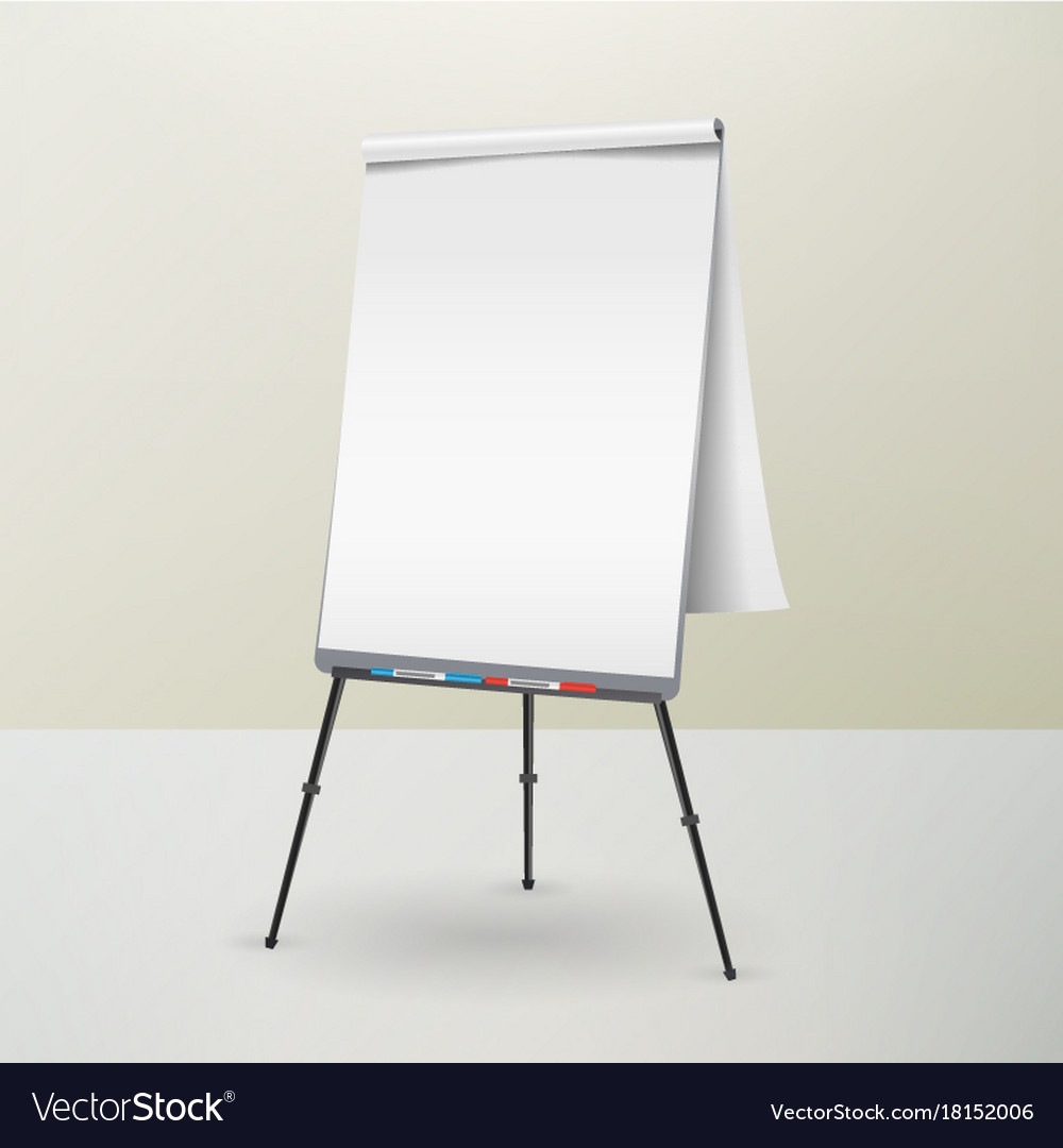 Flip Chart Easel And Paper