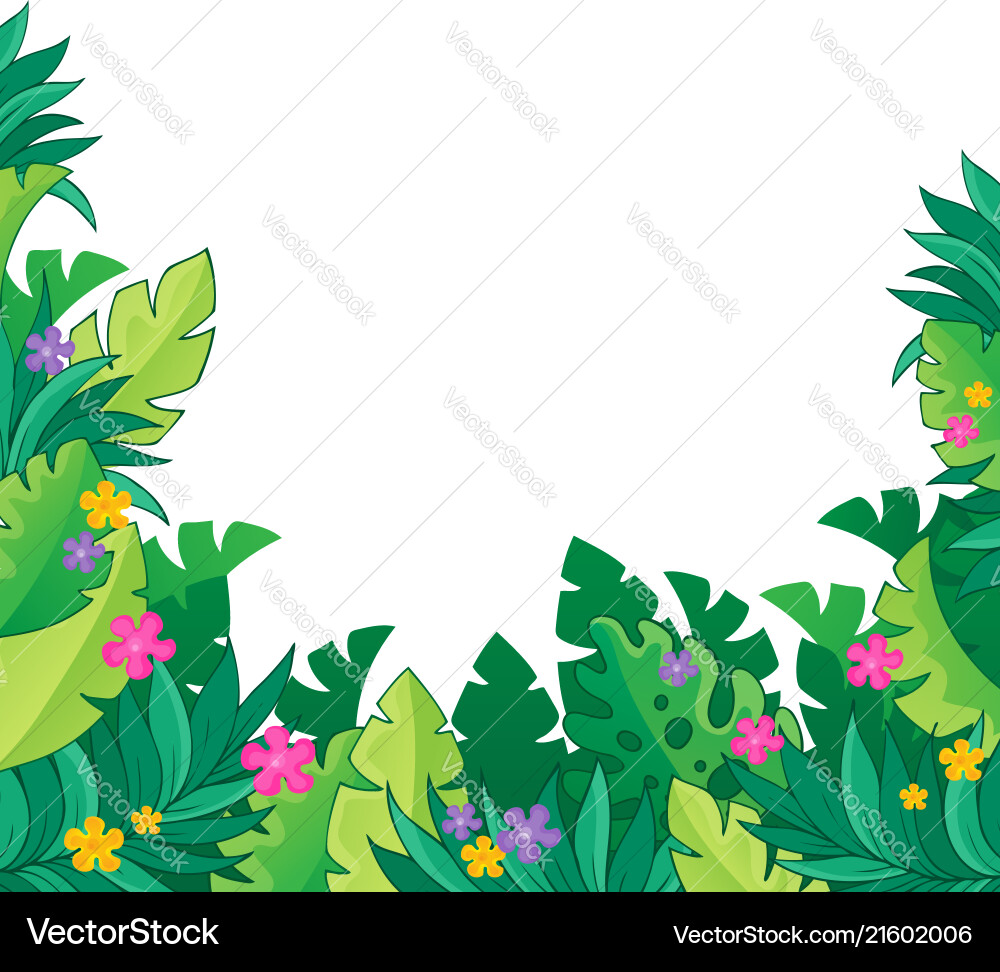 Image with jungle theme 7 Royalty Free Vector Image