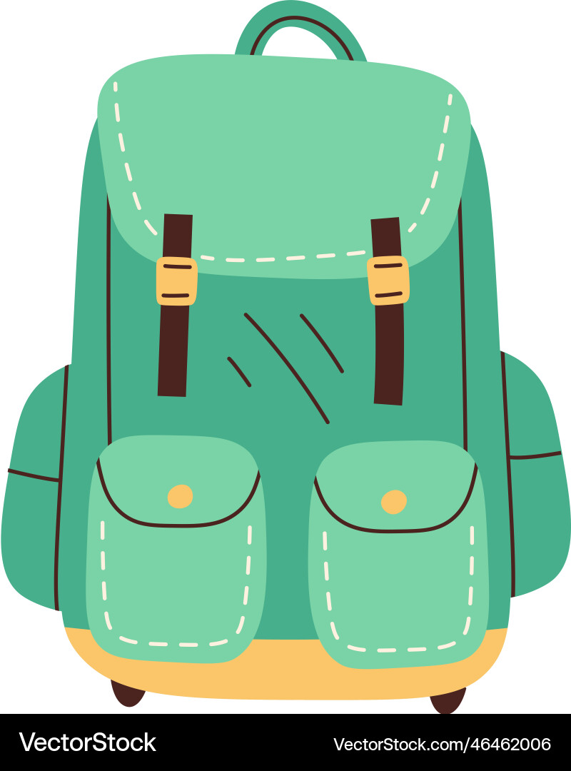 Pithy hiking backpack Royalty Free Vector Image