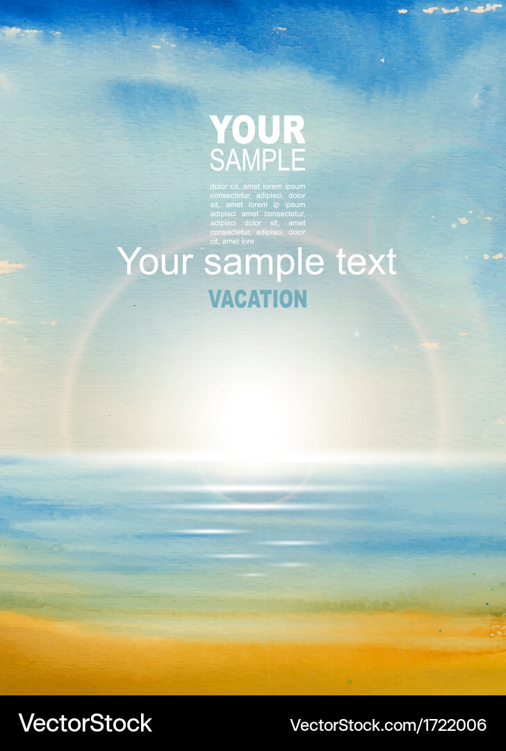 Summer Royalty Free Vector Image - VectorStock