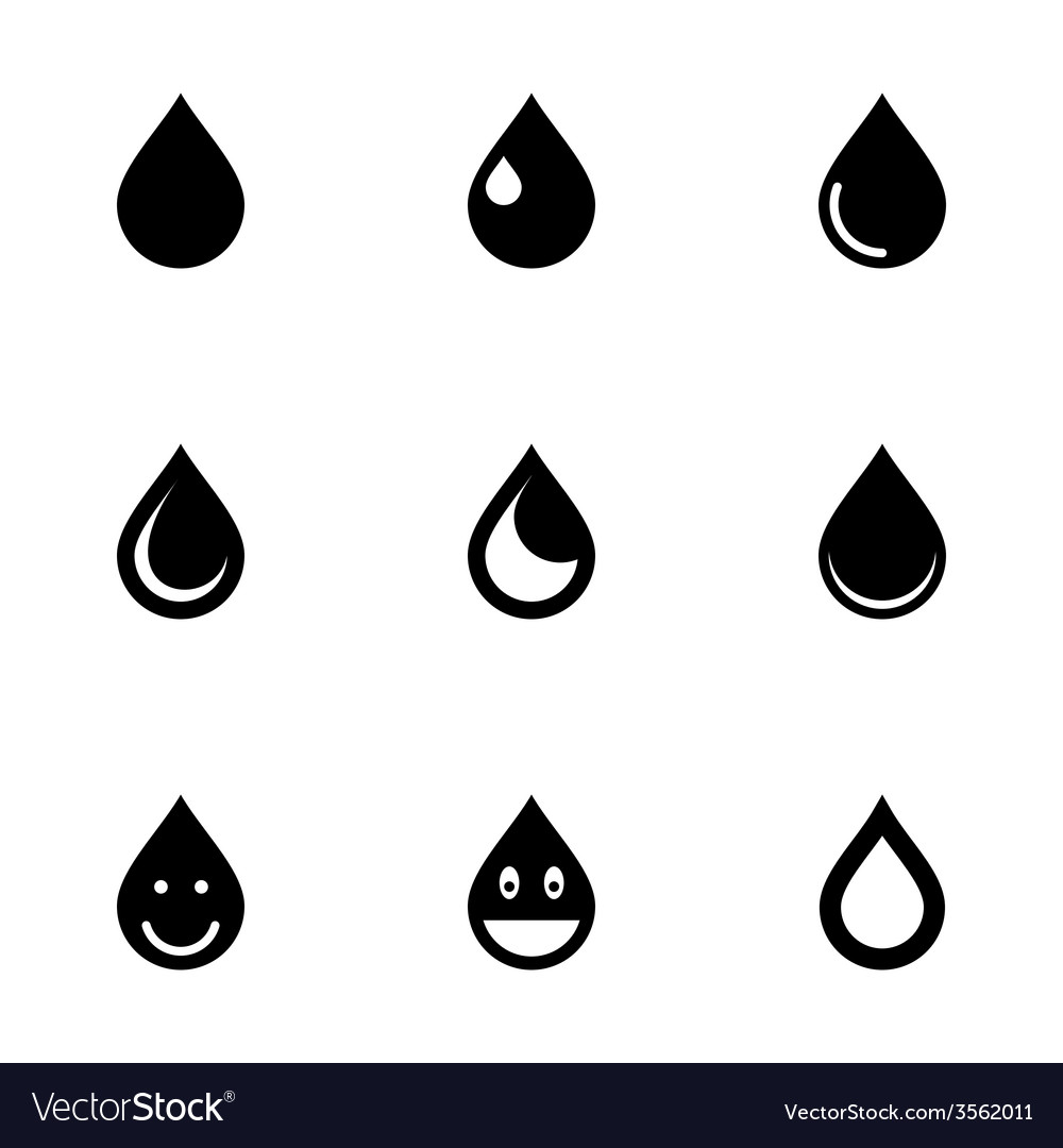 Drop icon set