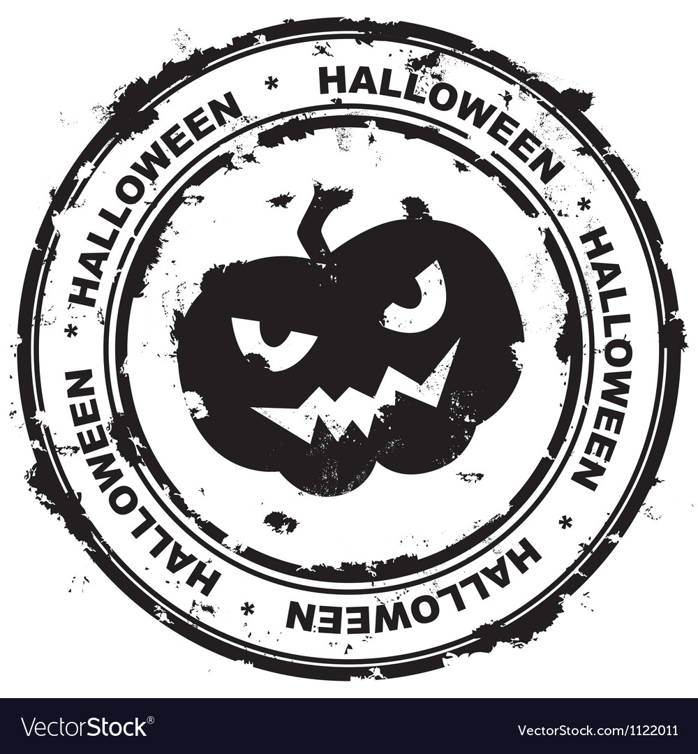 Halloween stamp Royalty Free Vector Image - VectorStock