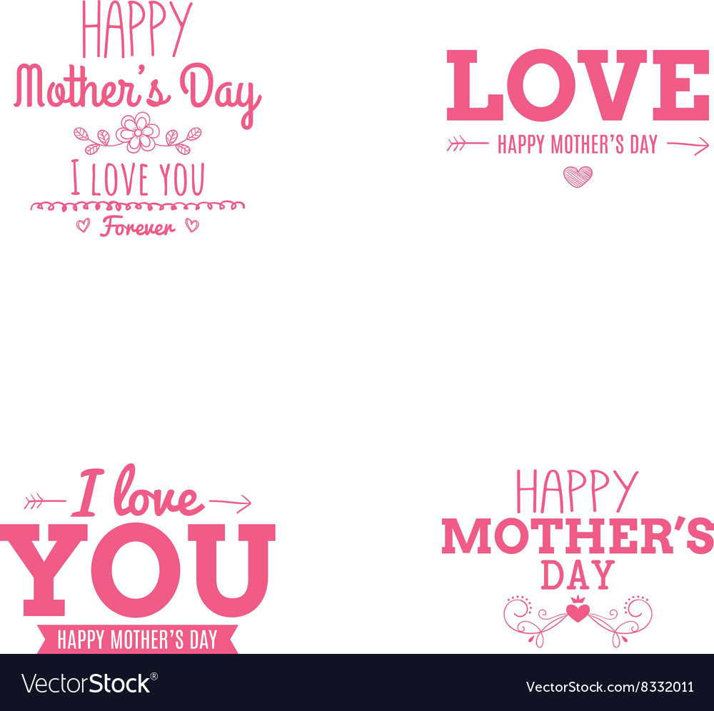 Happy mothers day Royalty Free Vector Image - VectorStock