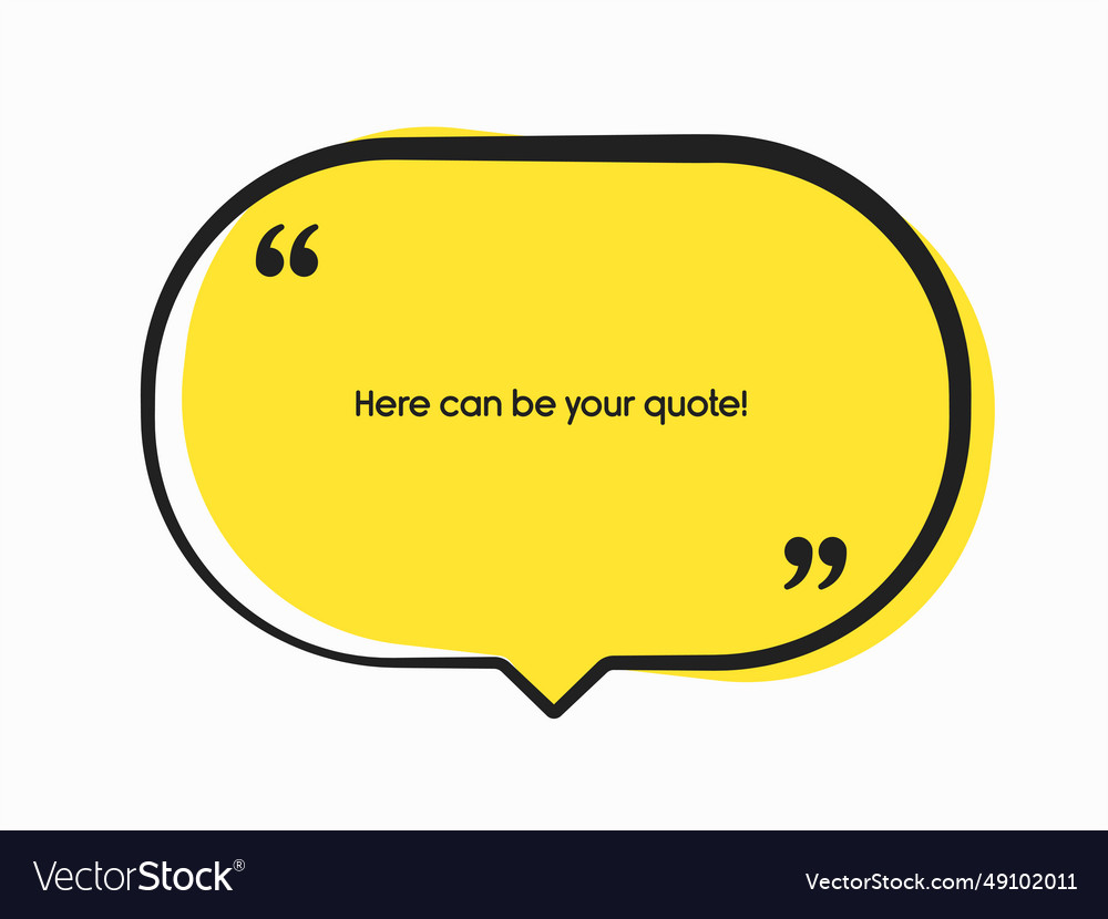 Quote frame blank text boxes message Royalty Free Vector