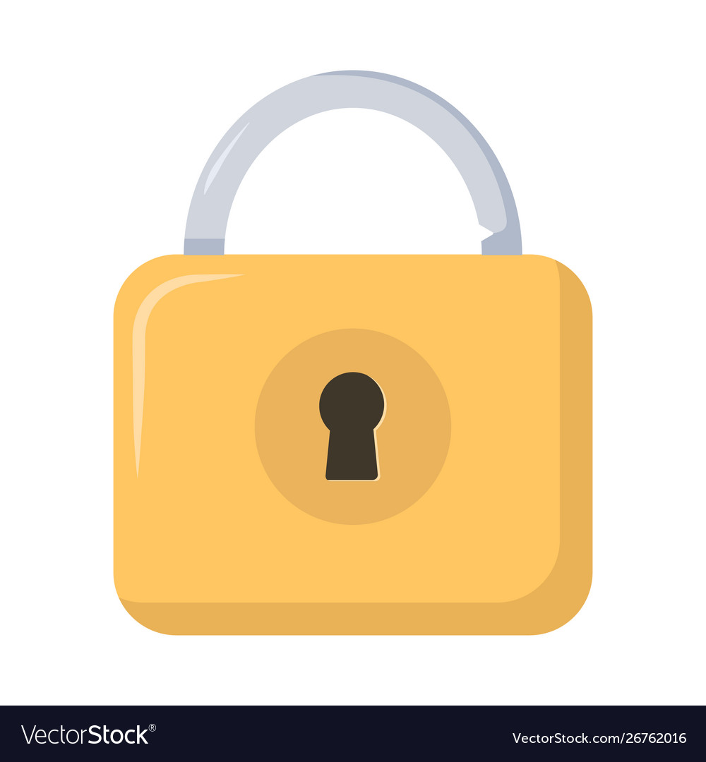 Lock icon padlock privacy Royalty Free Vector Image