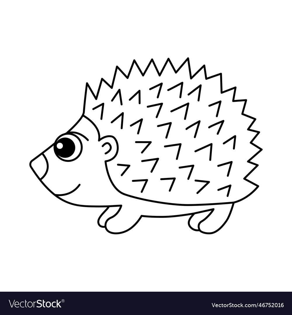 Porcupine Cartoon Royalty Free Vector Image - Vectorstock